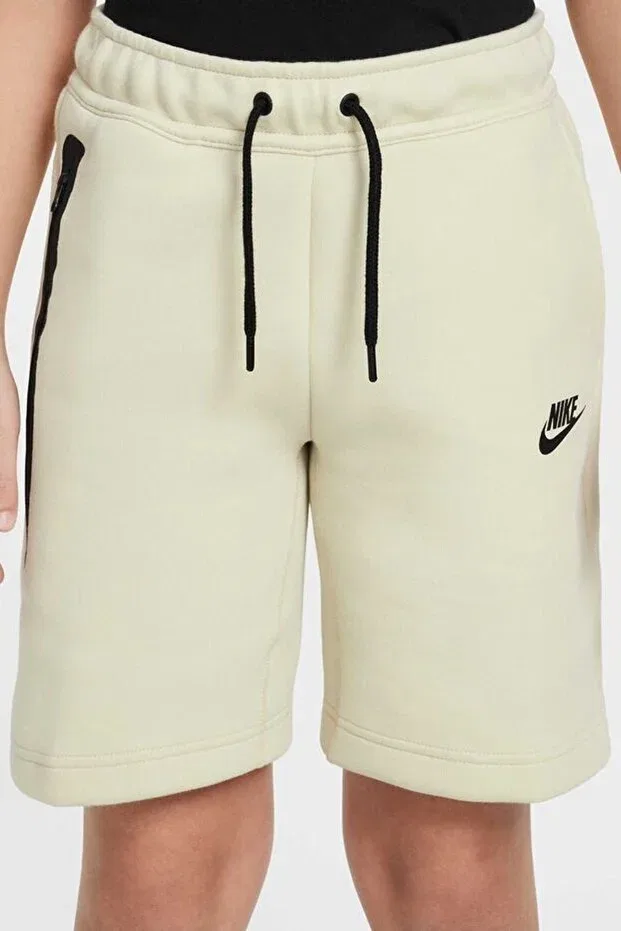 Детские шорты для девочек из флиса Sportswear Tech Fleece Nike, Nude Color — фото 3