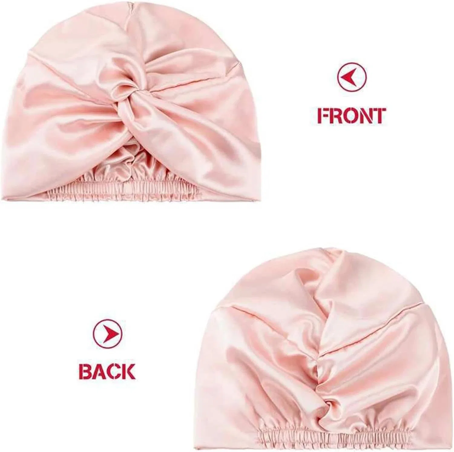 Шапочка для сна Silk Cap, LSNNMU, Розовый — фото 3