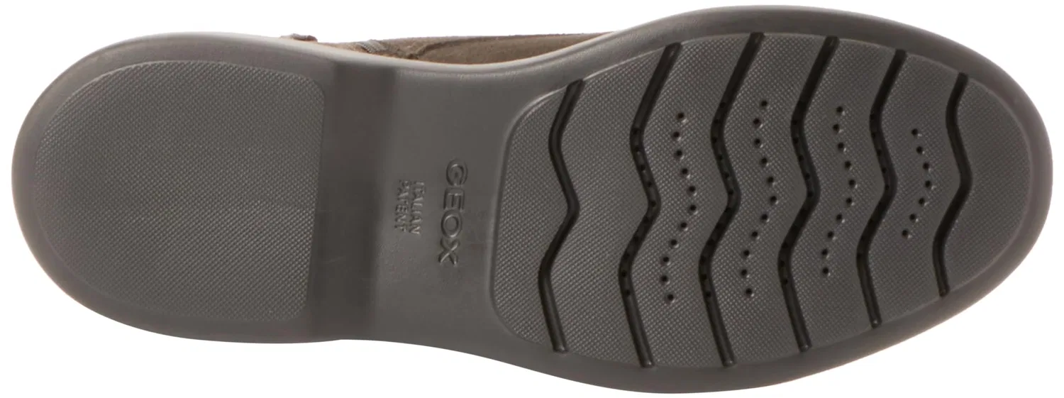 Детские ботинки на шнуровке U Ottavio Geox, Fango — фото 2