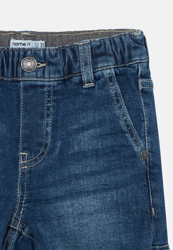 Джинсы из денима с регулируемой талией Noos Name It, Dark Blue Denim, темно-синий — фото 4