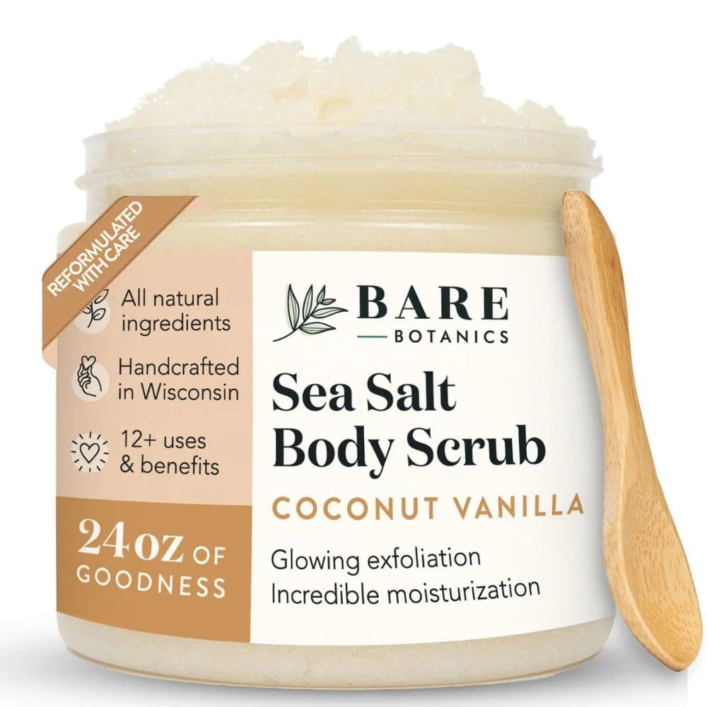 Скраб для тела, Coconut Vanilla, Bare Botanics, 680 г