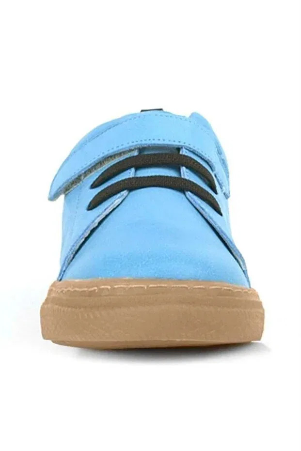 Детские туфли для мальчиков кожаные Hapshoe, Blue — фото 4