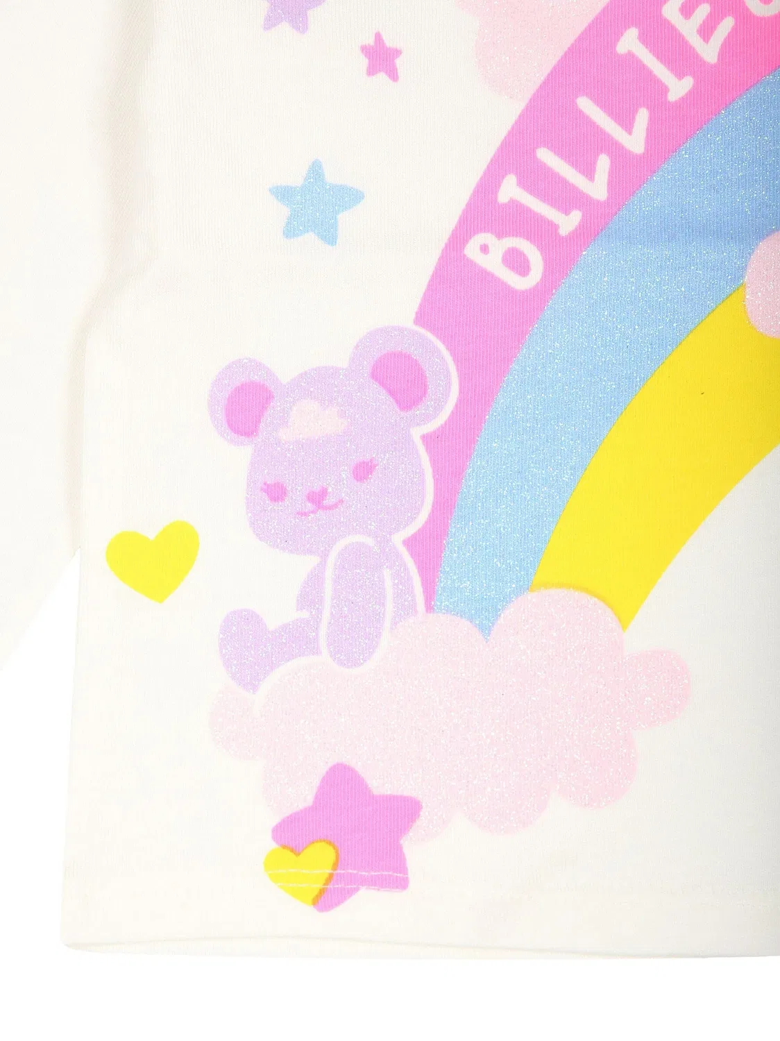 Футболка с радугой из хлопка Billieblush, белый/многоцветный — фото 3