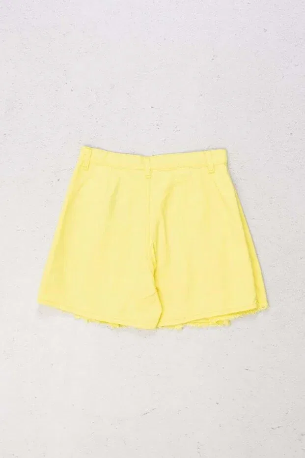 Детские шорты для девочек с защипами Pd Kids, Yellow — фото 2