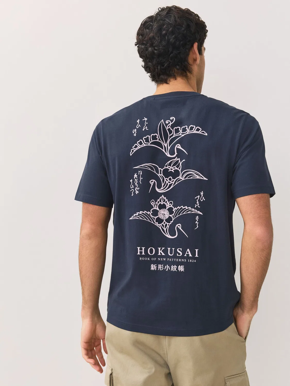 Футболка с принтом Artist License, Hokusai Next, синий/темно-синий/белый — фото 2