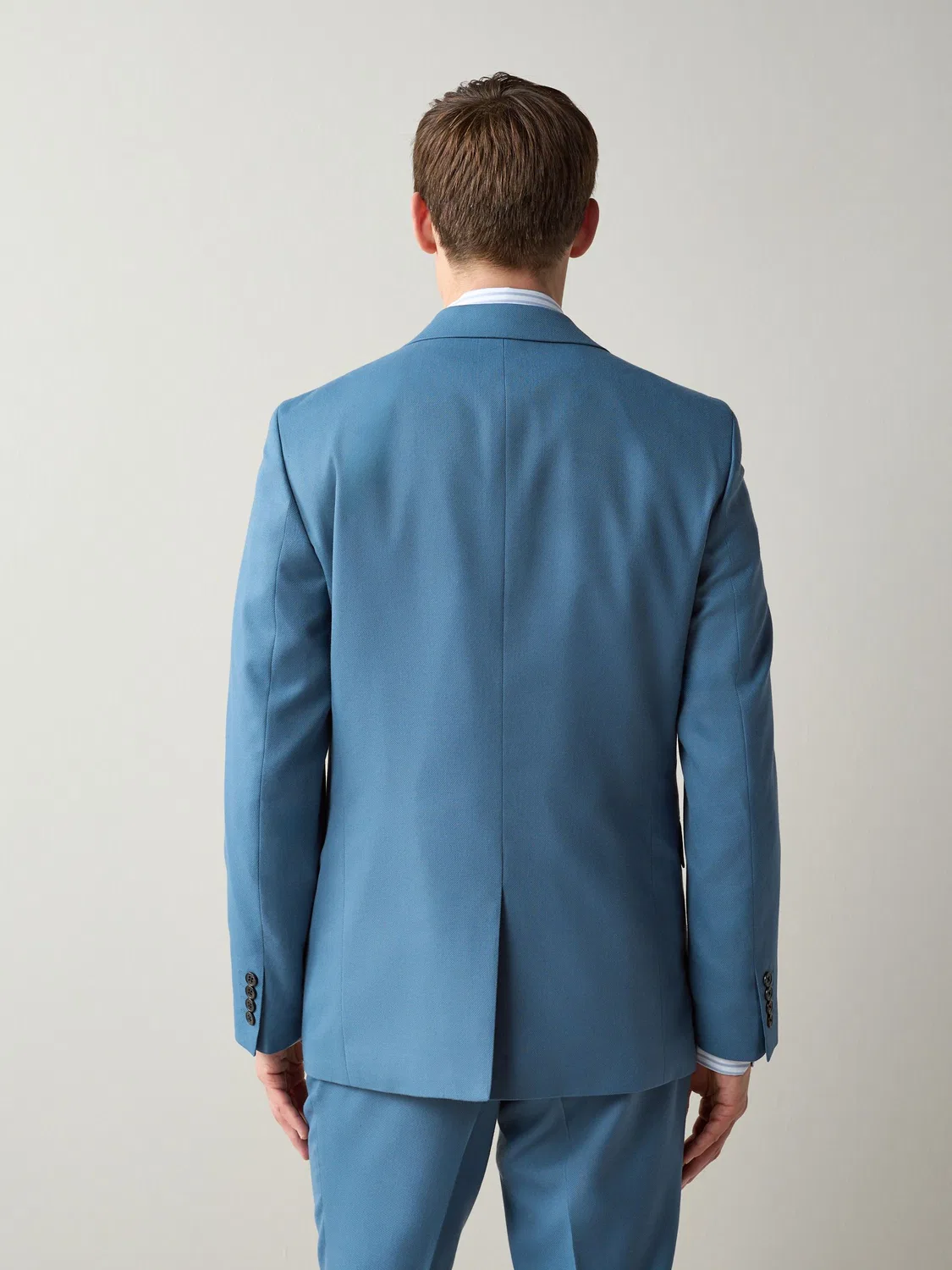 Пиджак костюмный Slim Fit Textured Next, синий — фото 3