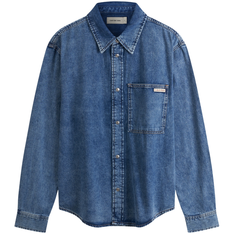 

Calvin Klein Джинсовая куртка мужская светло-голубая, 1AA-Denim Light Blue