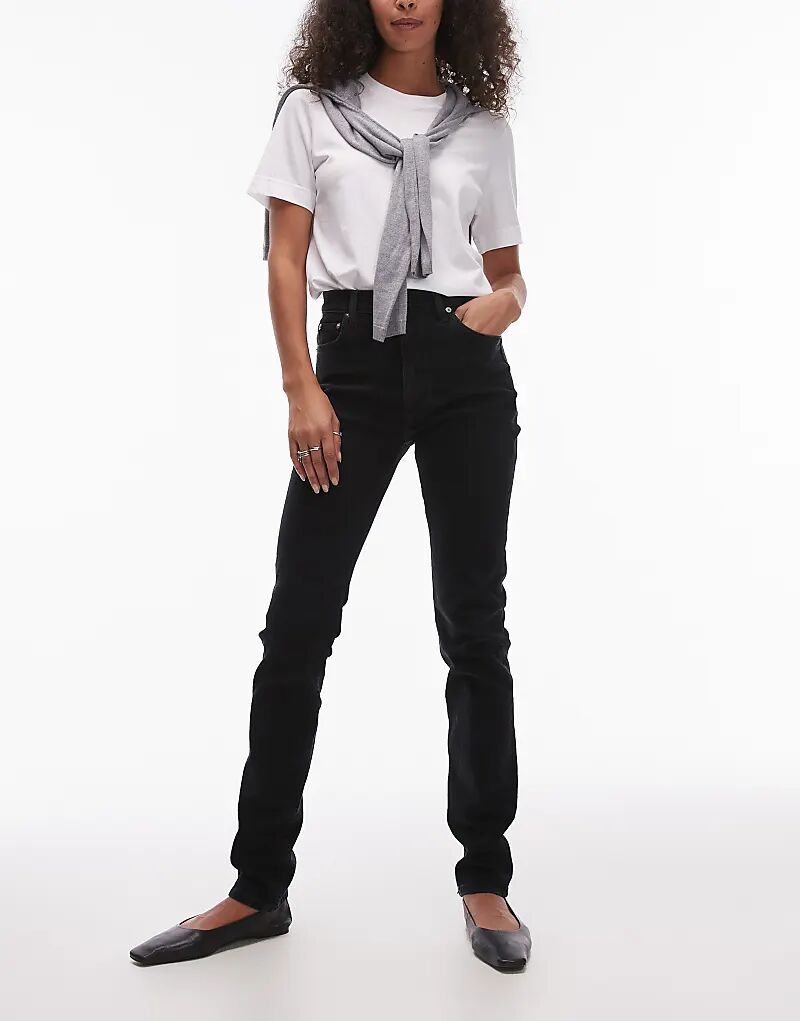 

Джинсы-скинни с высокой посадкой ARKET Azalea черного цвета