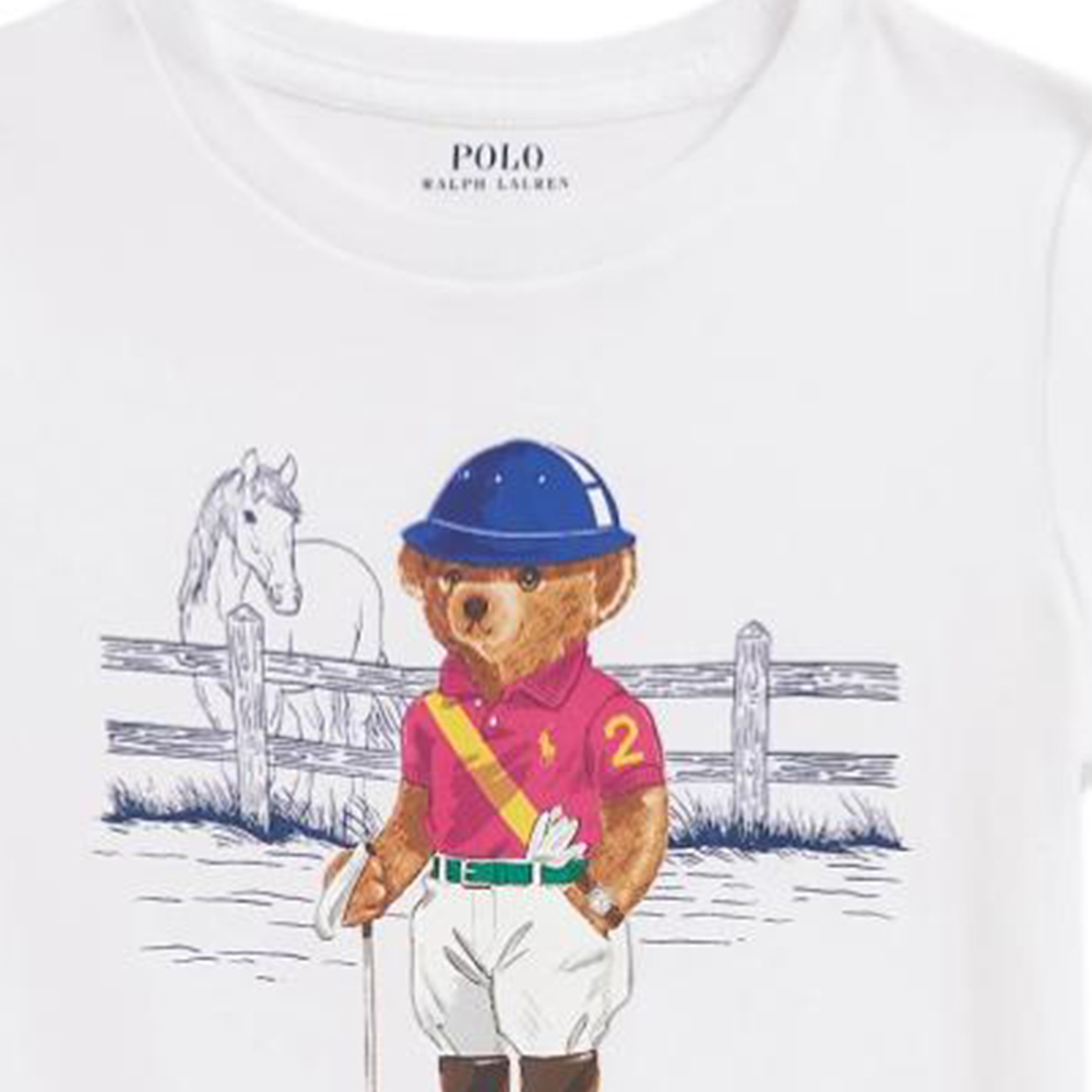 Футболка Kids' Polo Ralph Lauren, белый — фото 4