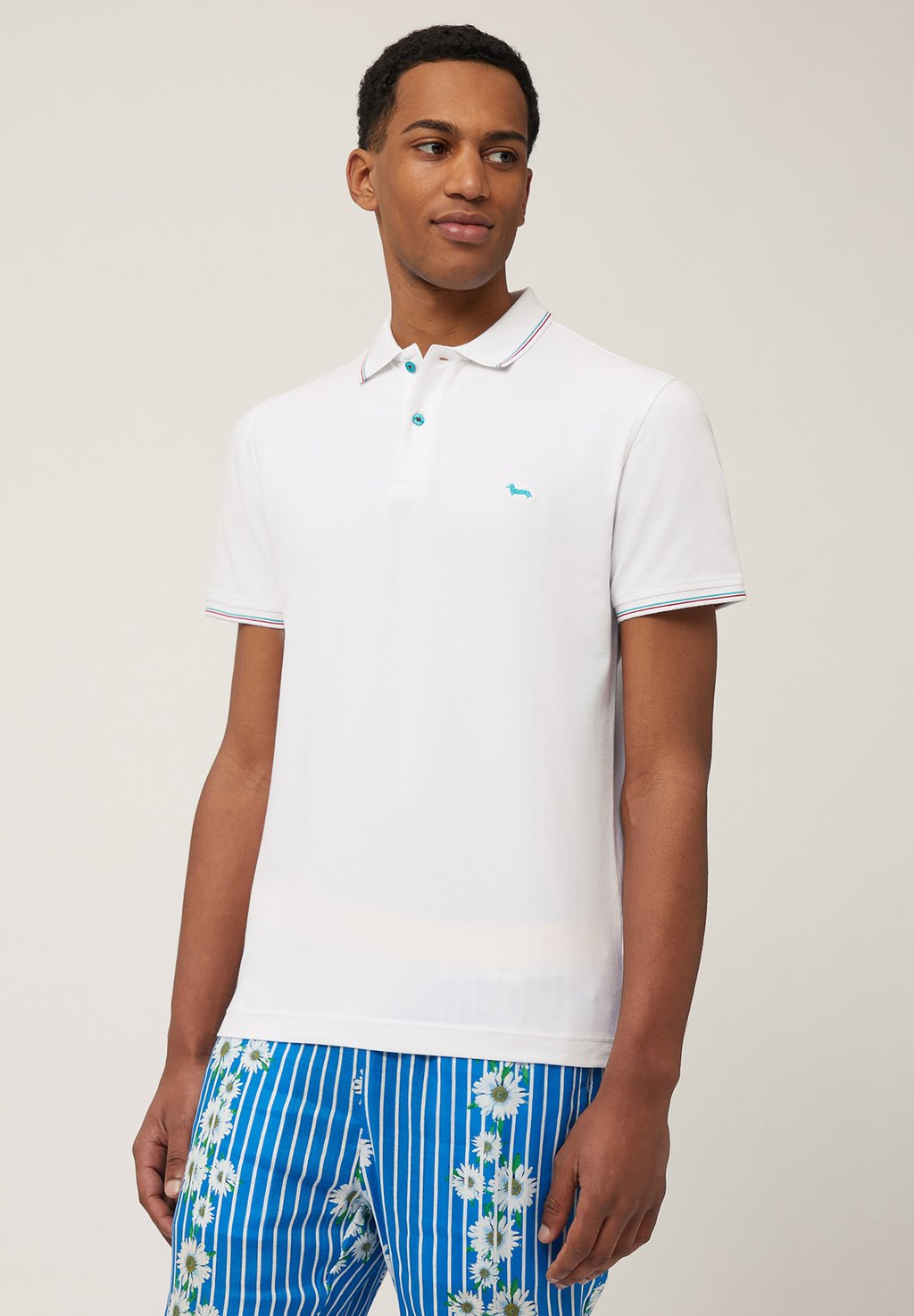 

Рубашка поло MEZZA MANICA NARROW FIT Harmont & Blaine, белый