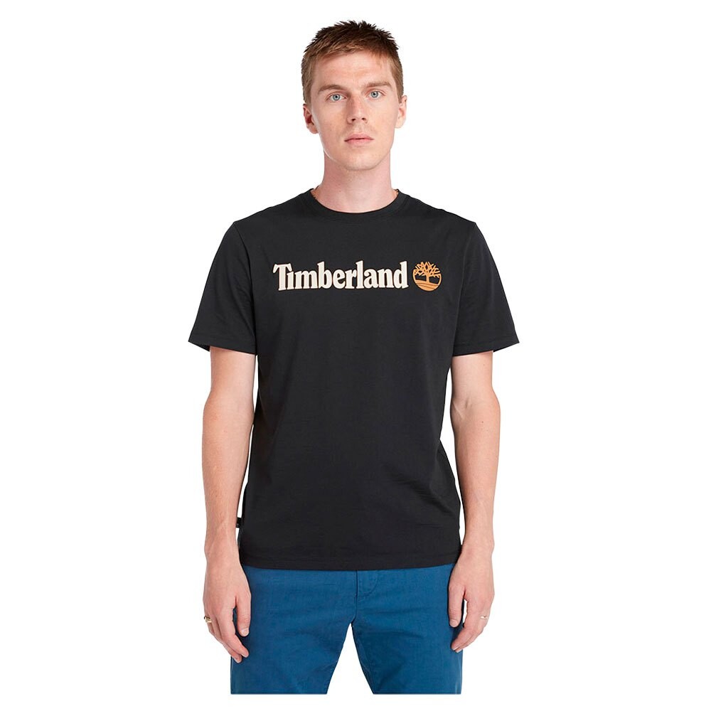 

Футболка с коротким рукавом Timberland Kennebec River Linear Logo, черный