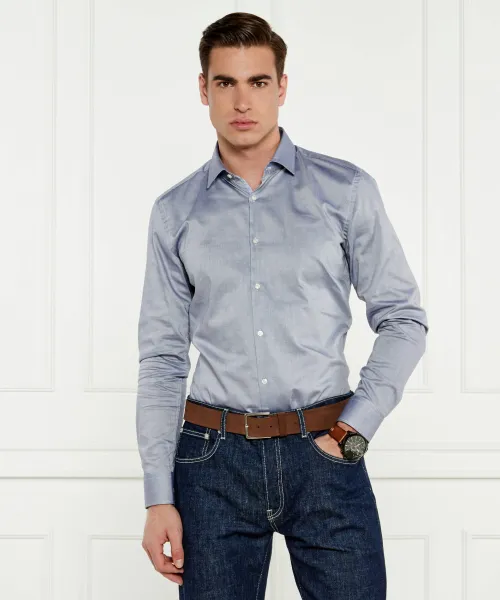 

Рубашка Koey Slim fit Hugo, серый