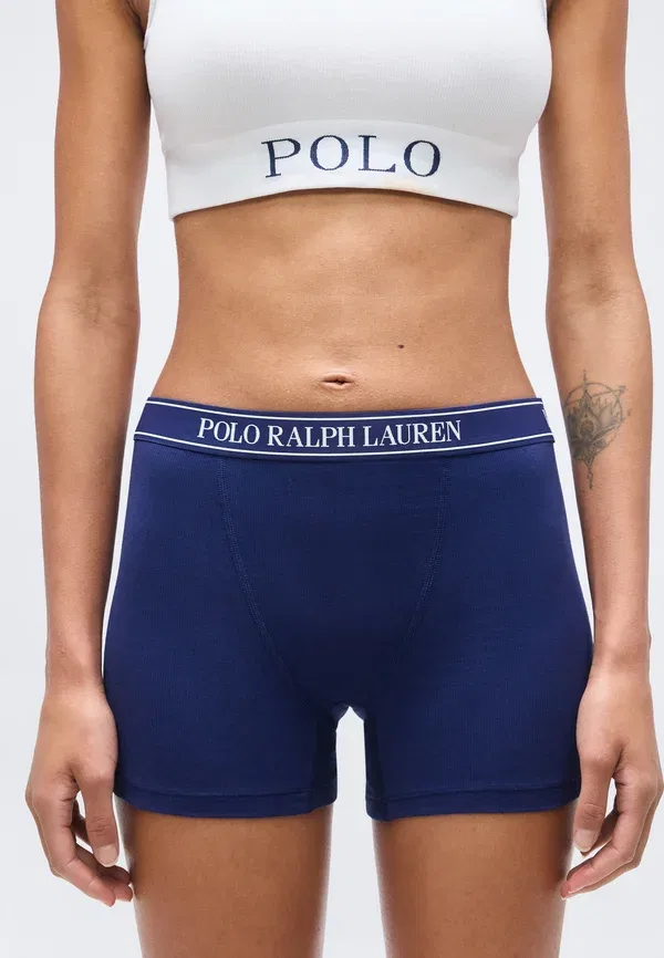 Трусы-шорты 2 шт Polo Ralph Lauren, белый/темно-синий — фото 2