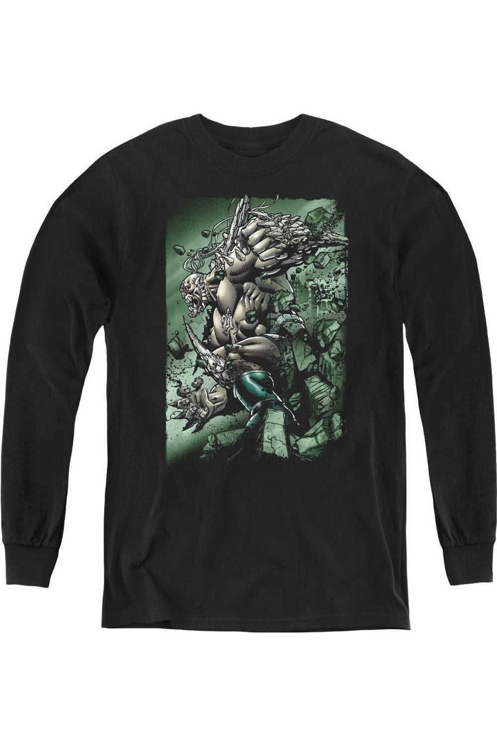 

Футболка с длинным рукавом "Superman Doomsday Destruction" для детей Gildan, черный