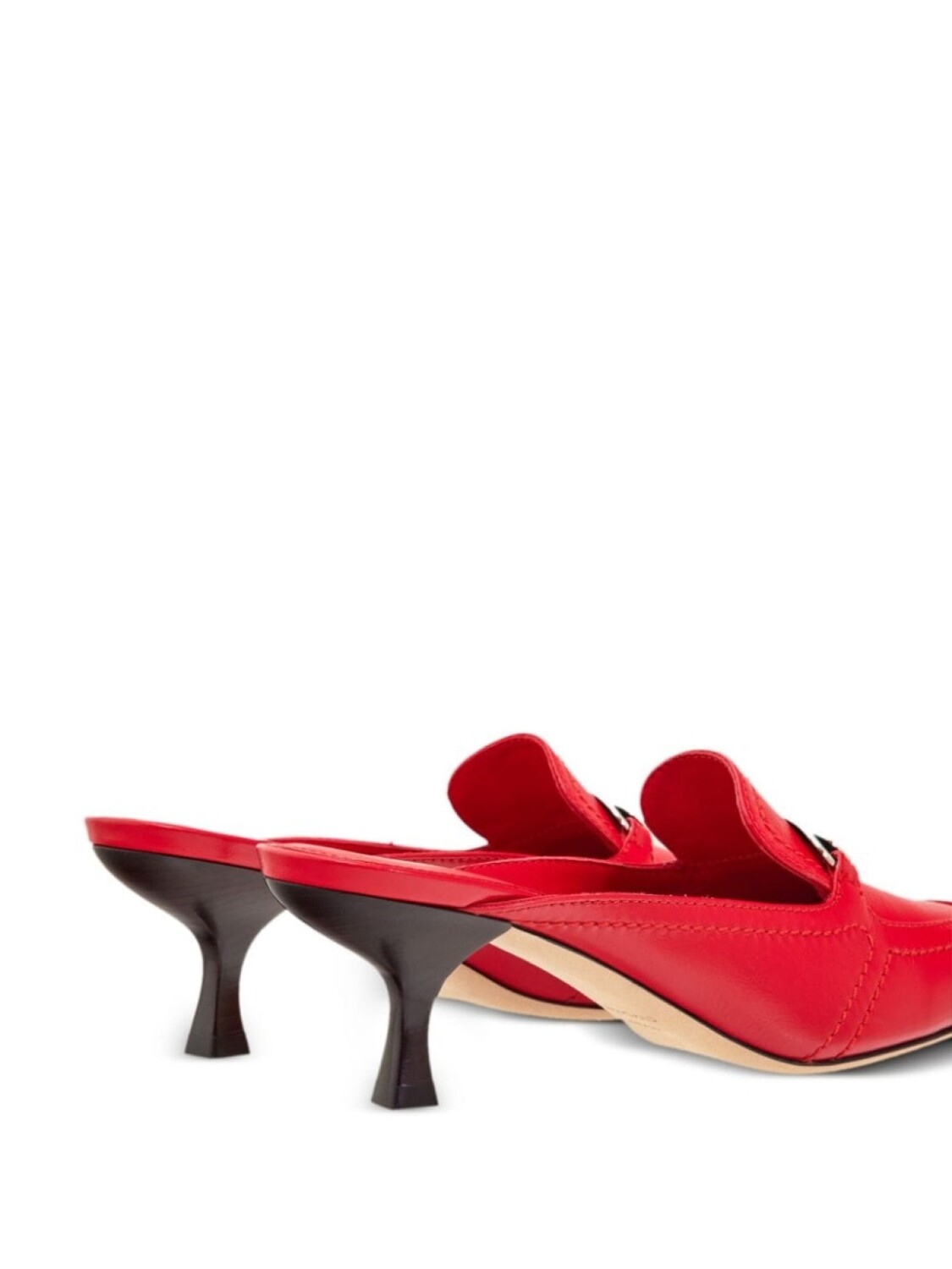Ferragamo мюли на каблуке-рюмке, красный — фото 3