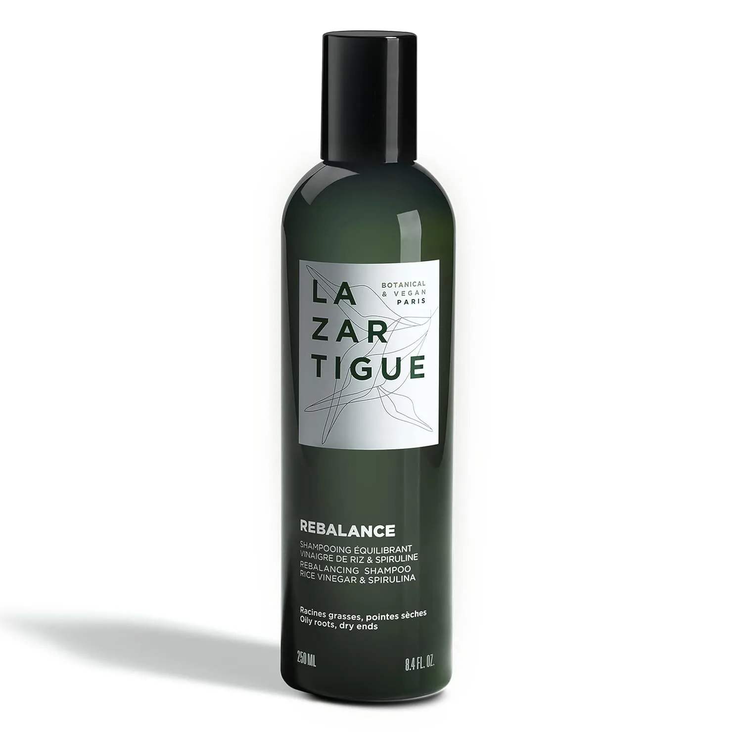 Шампунь Lazartigue Rebalance с рисовым уксусом и спирулиной очищает жирные корни волос и балансирует увлажнение, веганский продукт, не содержит сульфатов и силиконов, 240 мл., orange