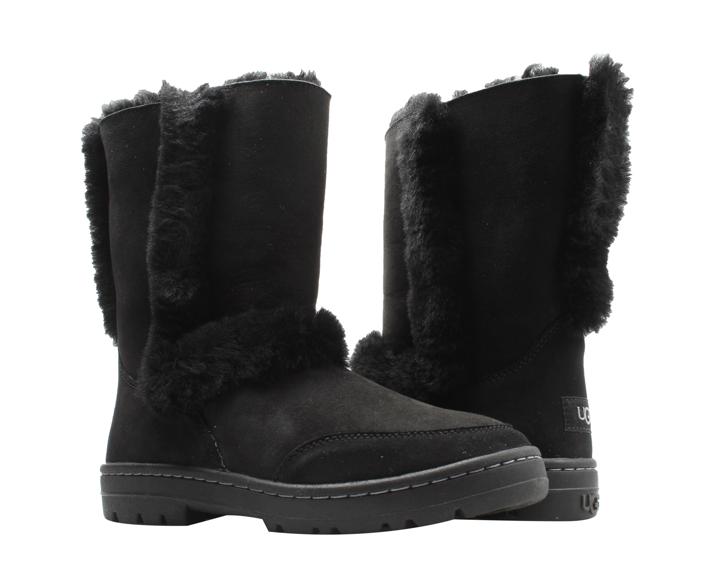 UGG Australia Sundance Short II Revival Black Женские сапоги 5343O-BLK
