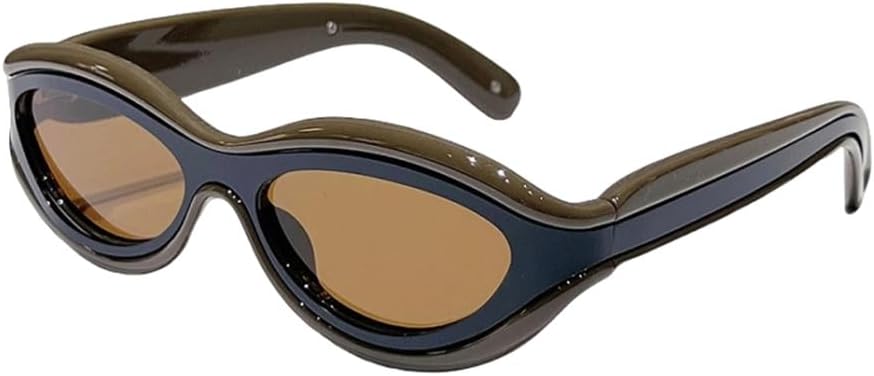 

2027 - Модные овальные солнцезащитные очки для женщин и мужчин, леопардовый принт, черная оправа, винтажный повседневный стиль, защита от солнца UV400 MTZJH, One Color