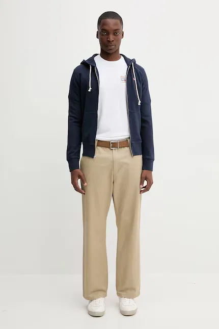 Худи на молнии хлопковое The Original Hm Zip Up Levi's, синий — фото 2