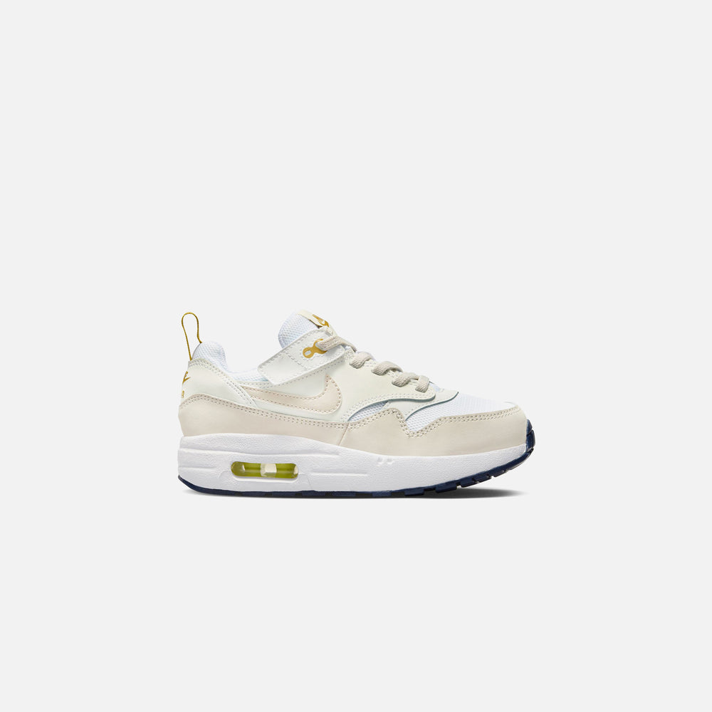 

Кроссовки Nike Pre-School Air Max 1 Easyon, цвет White/Light Orewood/Brown/Bronzine