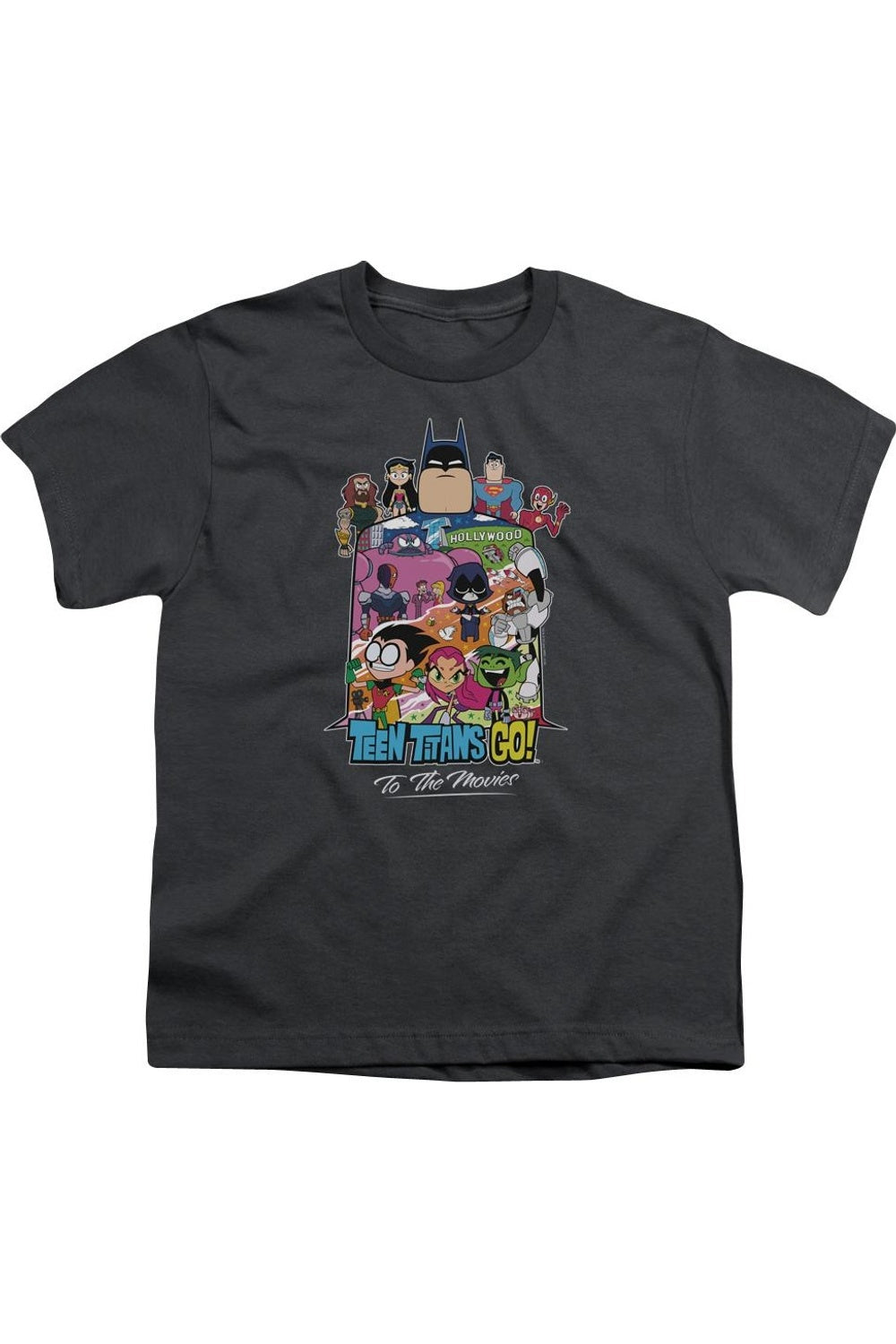 

Футболка с коротким рукавом Teen Titans Go To The Movies Hollywood для детей Gildan, Charcoal