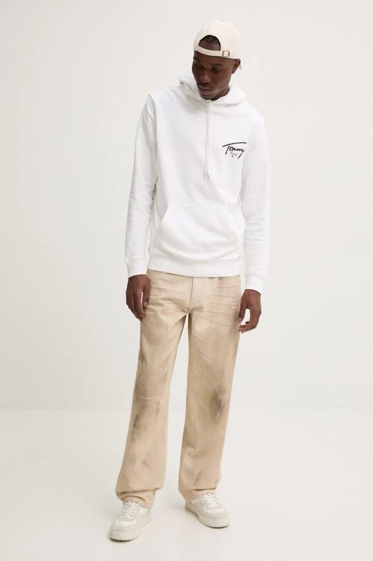 

Хлопковая толстовка Tommy Jeans, белый