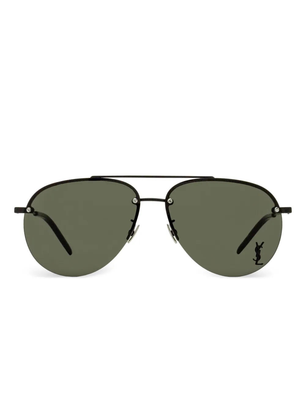 

Солнцезащитные очки-пилоты 11/F M Classic Saint Laurent Eyewear, черный