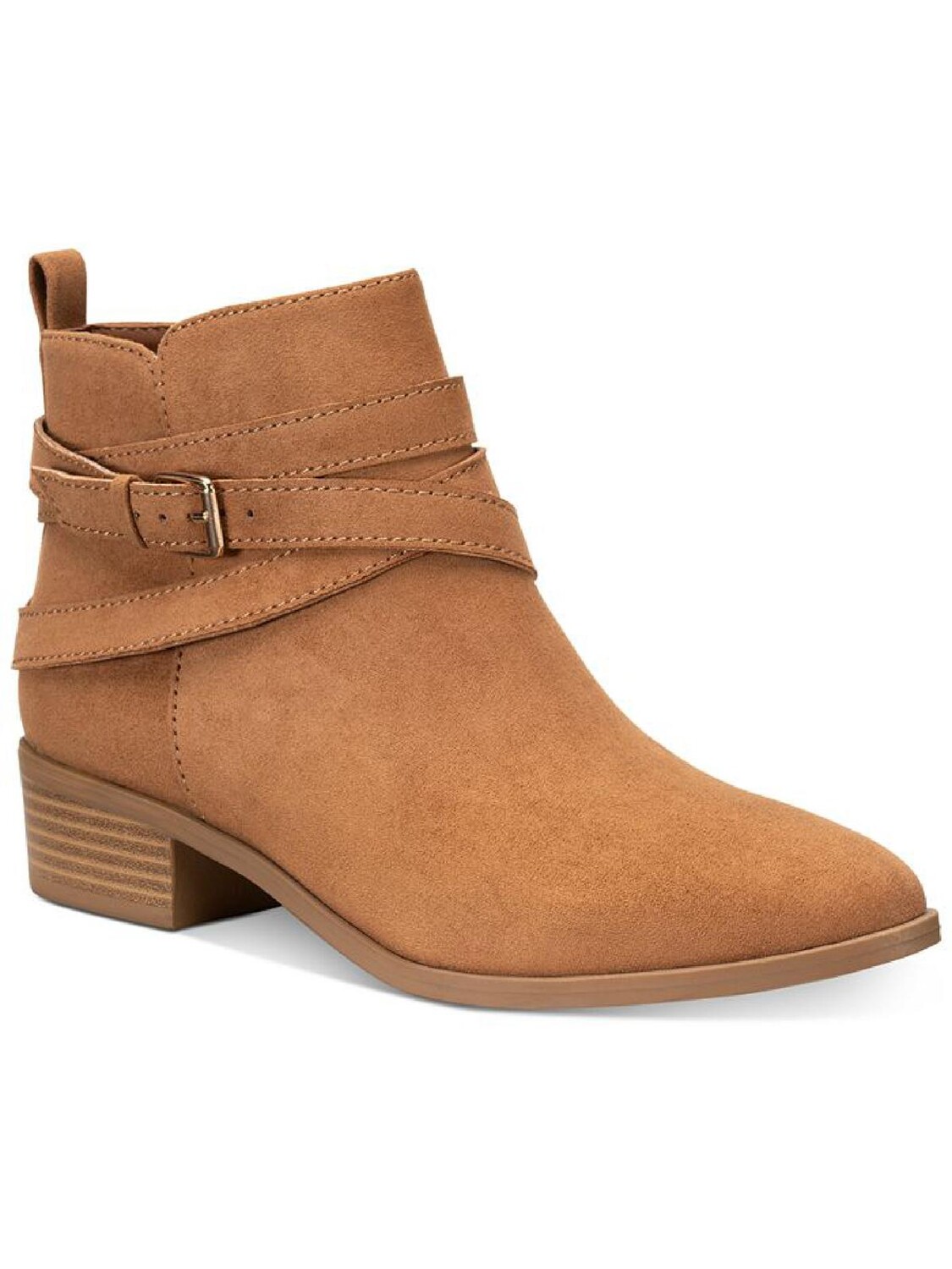 

Женские ботильоны Saandis из микрозамши на молнии Sun + Stone, цвет Tan Mc