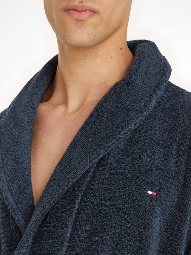 Халат из чистой махровой ткани Tommy Hilfiger, Navy Blazer — фото 3