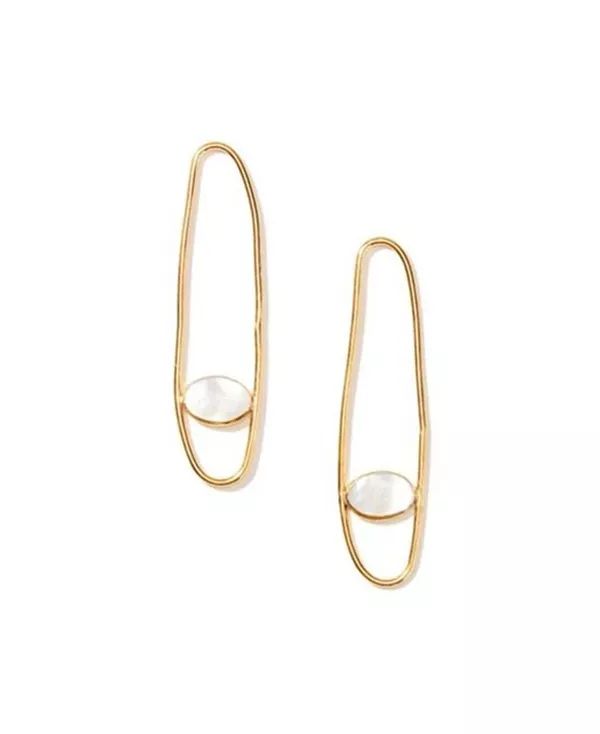 

Серьги-Подвески с драгоценными камнями Nectar Nectar New York, gold