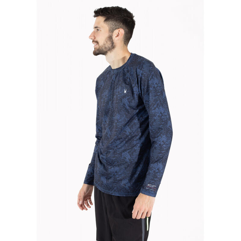 

футболка с длинными рукавами, устойчивая к ультрафиолетовому излучению SPYDER, цвет blau