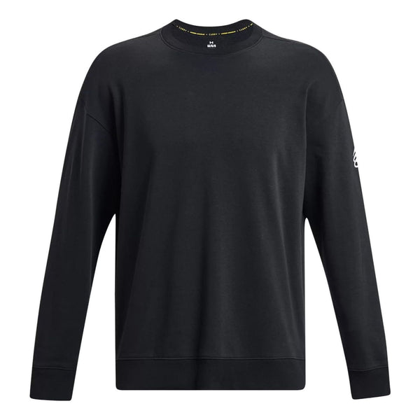 

Свитер curry splash crew sweatshirt 'black' Under Armour, черный