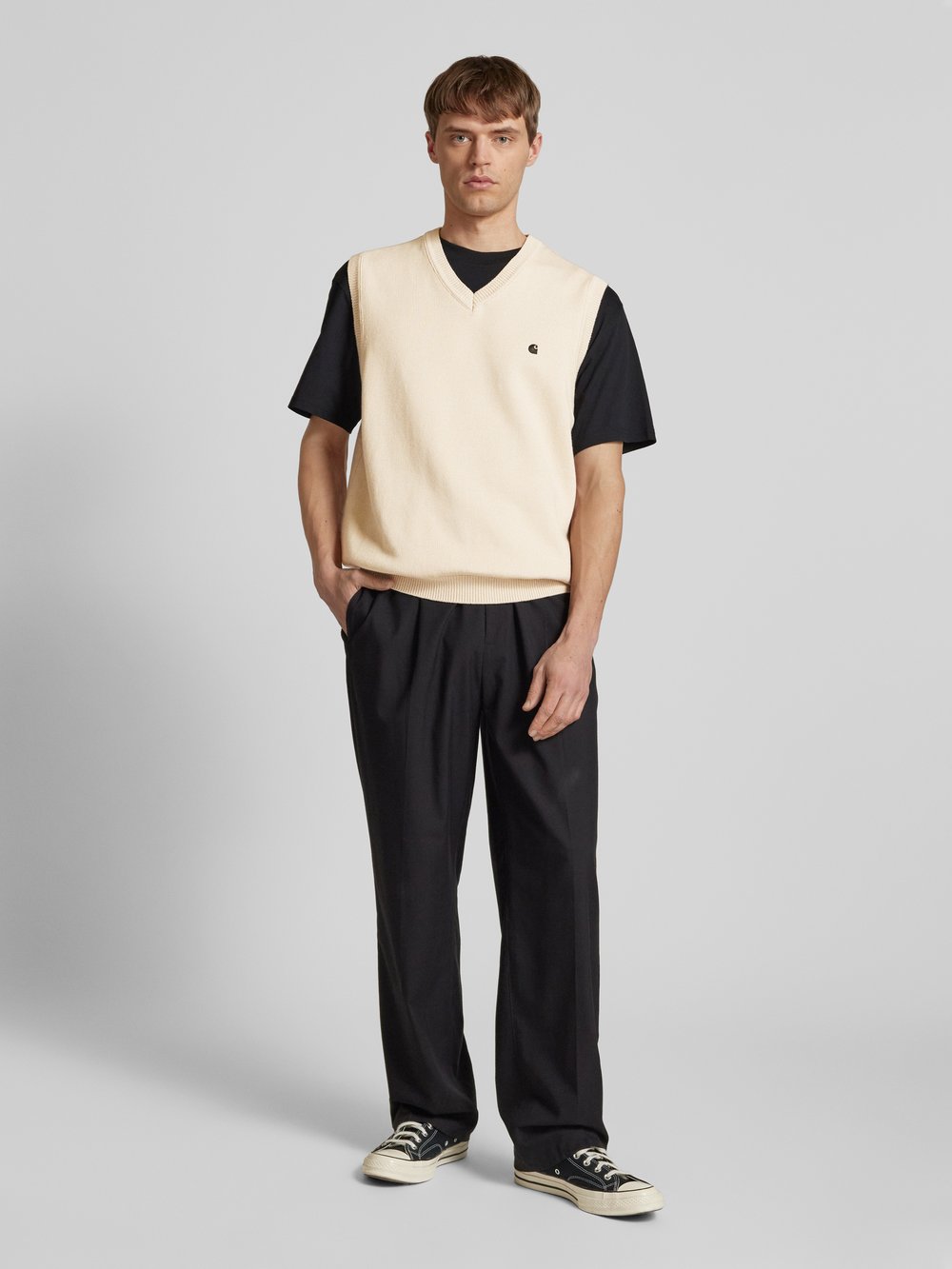 

Пуловер с пришитой этикеткой, модель «MADISON» Carhartt Work In Progress, бежевый