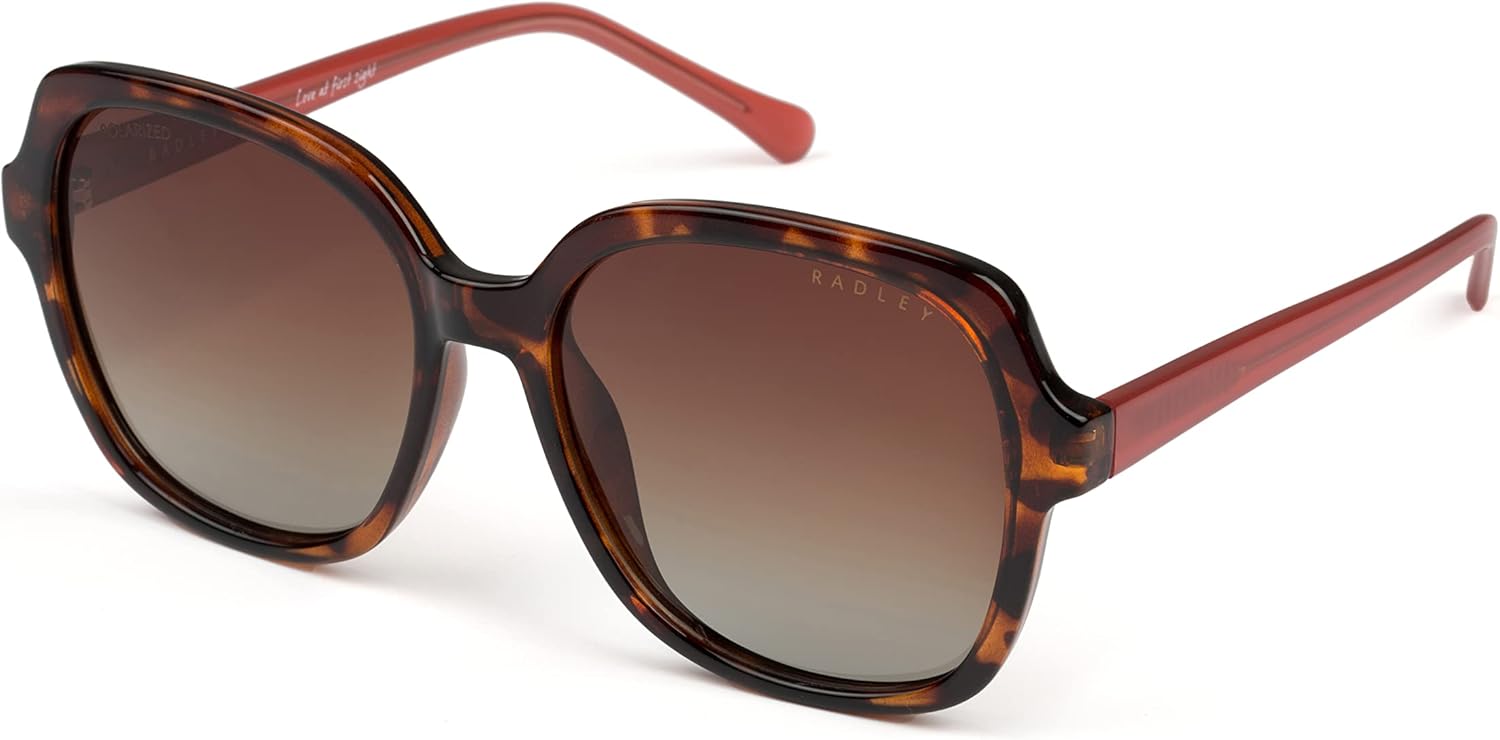 

Солнцезащитные очки RADLEY London 6505 поляризованные, круглые, увеличенного размера, в стиле 70-х, диаметр линз 57 мм, защита от УФ-излучения UV400, Tortoiseshell/Papaya Orange