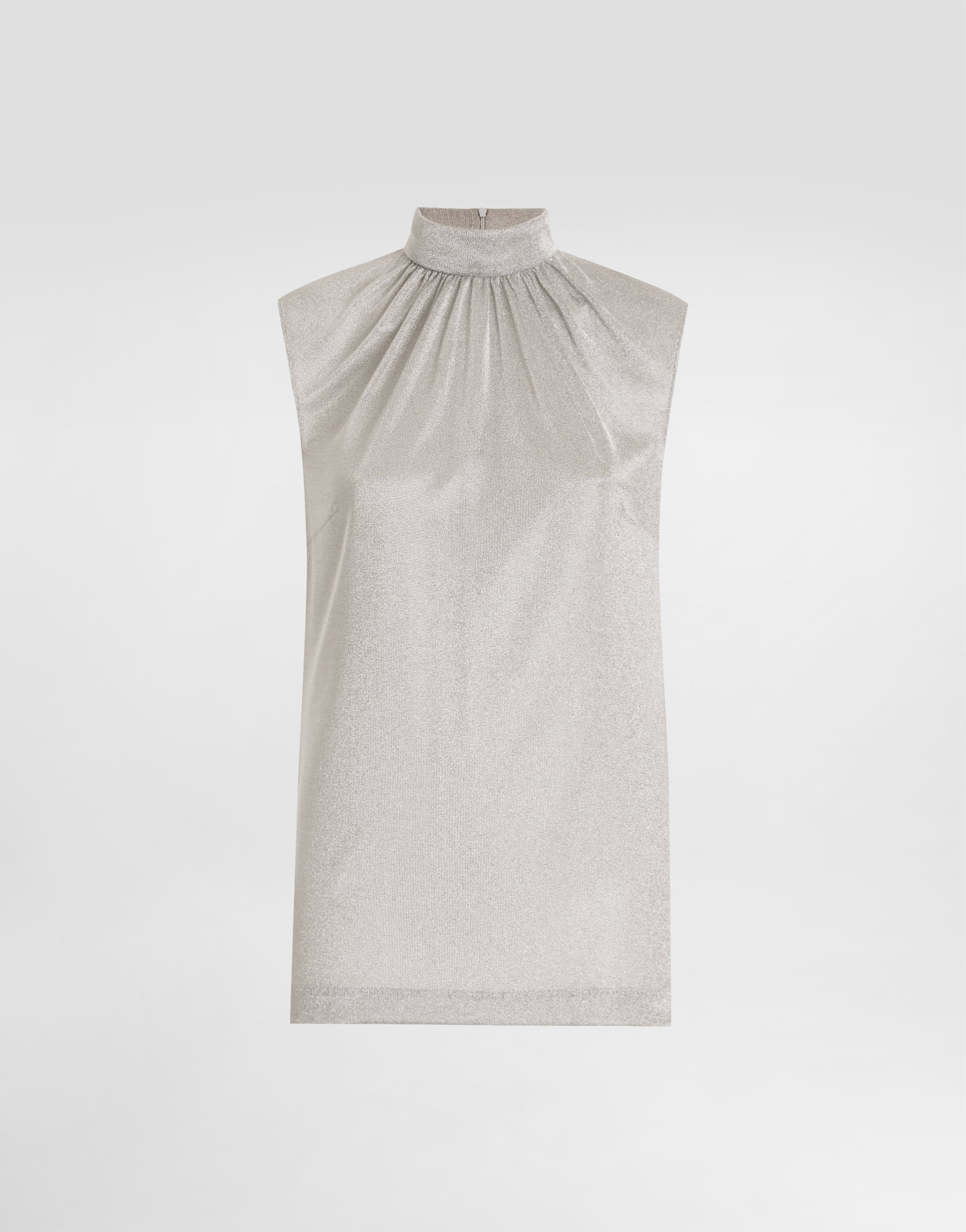 

Топ из ламе-жерси Dolce & Gabbana, серебряный