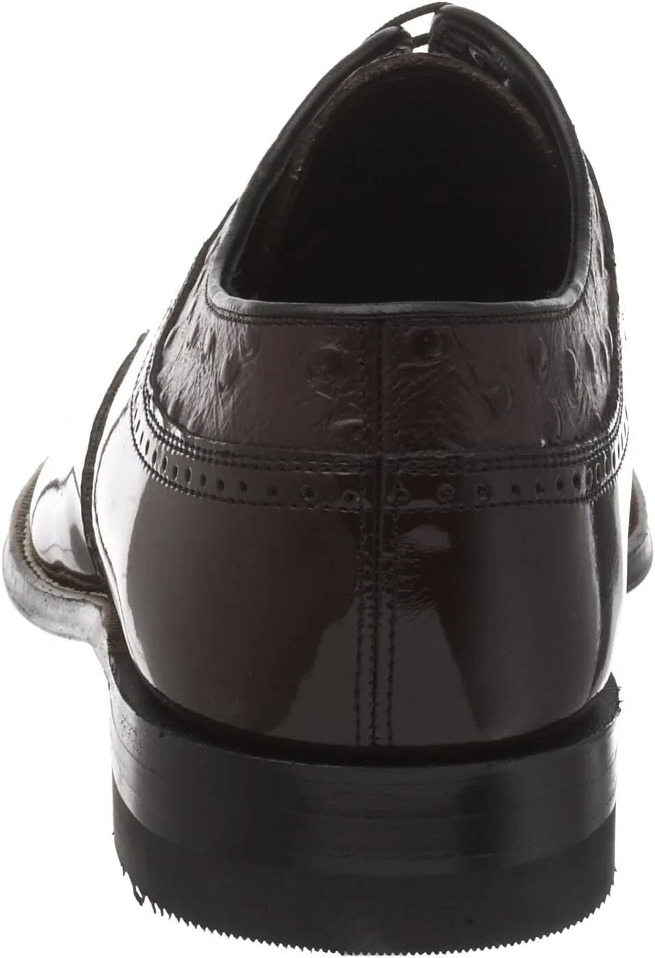 Мужские туфли Stacy Adams Dayton Ostrich Oxford, Brown — фото 3