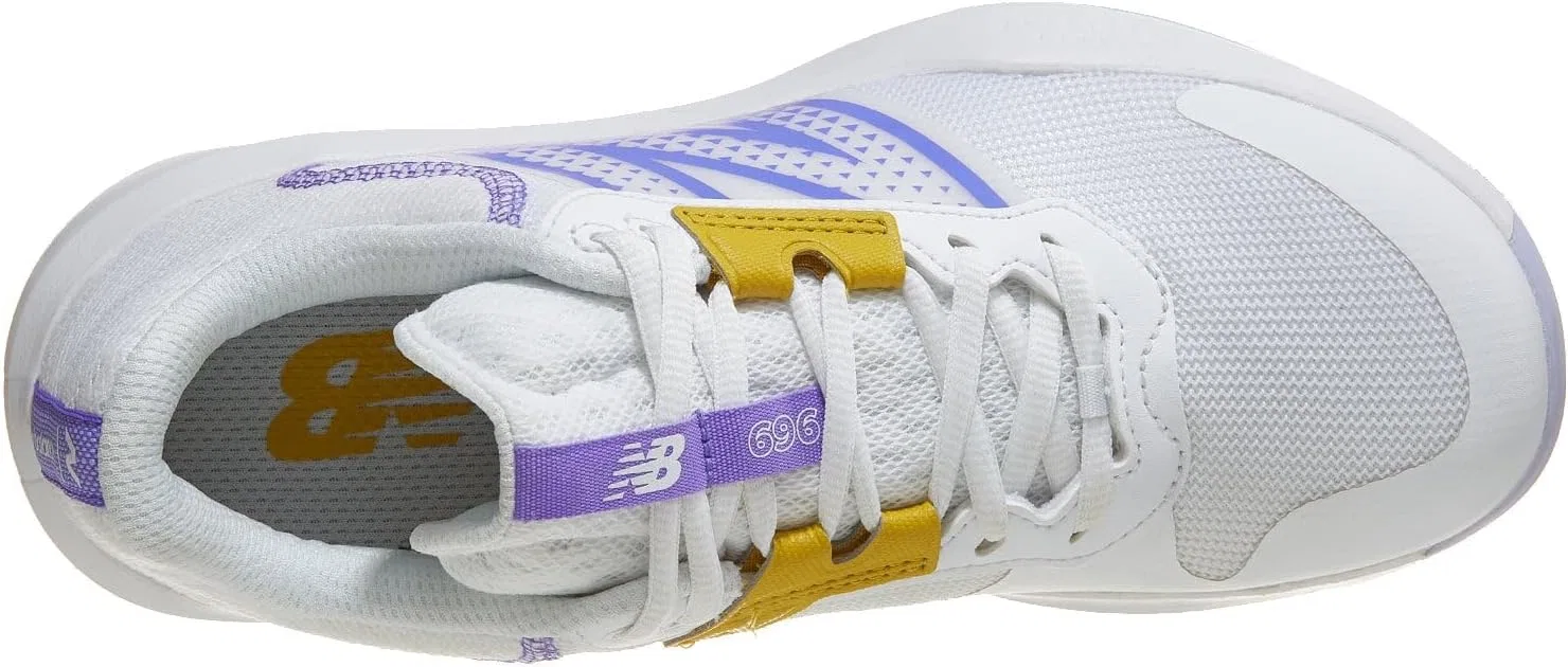 Кроссовки теннисные New Balance 696 V6, White/Daybreak — фото 4
