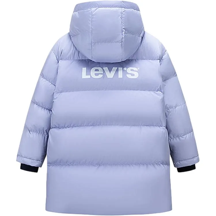 Детская пуховая куртка с капюшоном, микростретч Levis, Pepper Red — фото 4