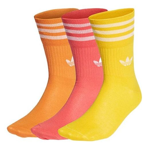 

Носки унисекс средней длины с жаккардовым логотипом crw, 3 упаковки, розовые Adidas, мульитколор