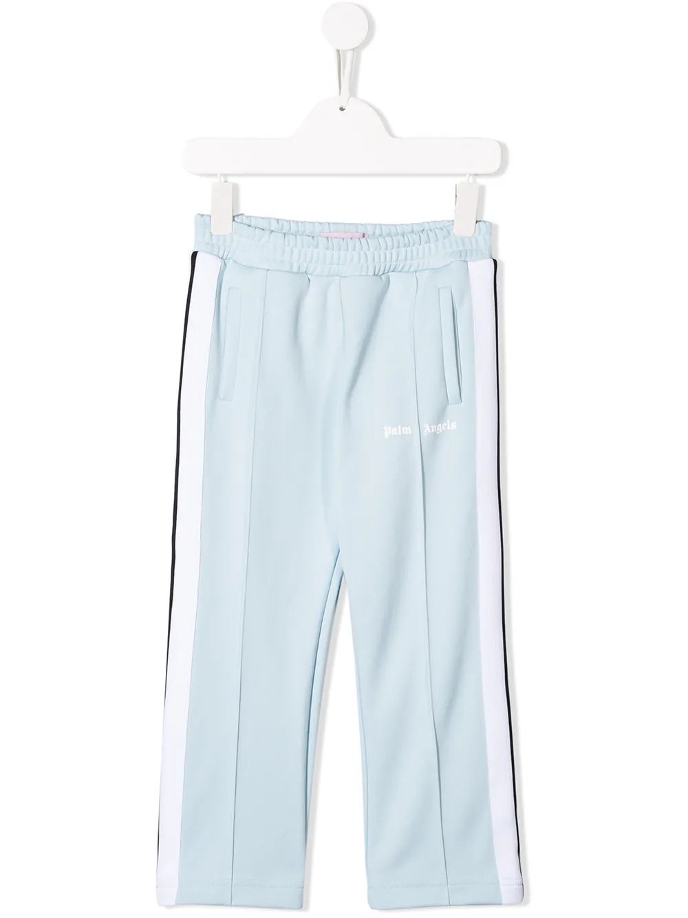 

Спортивные брюки с полосками по бокам Palm Angels Kids, синий