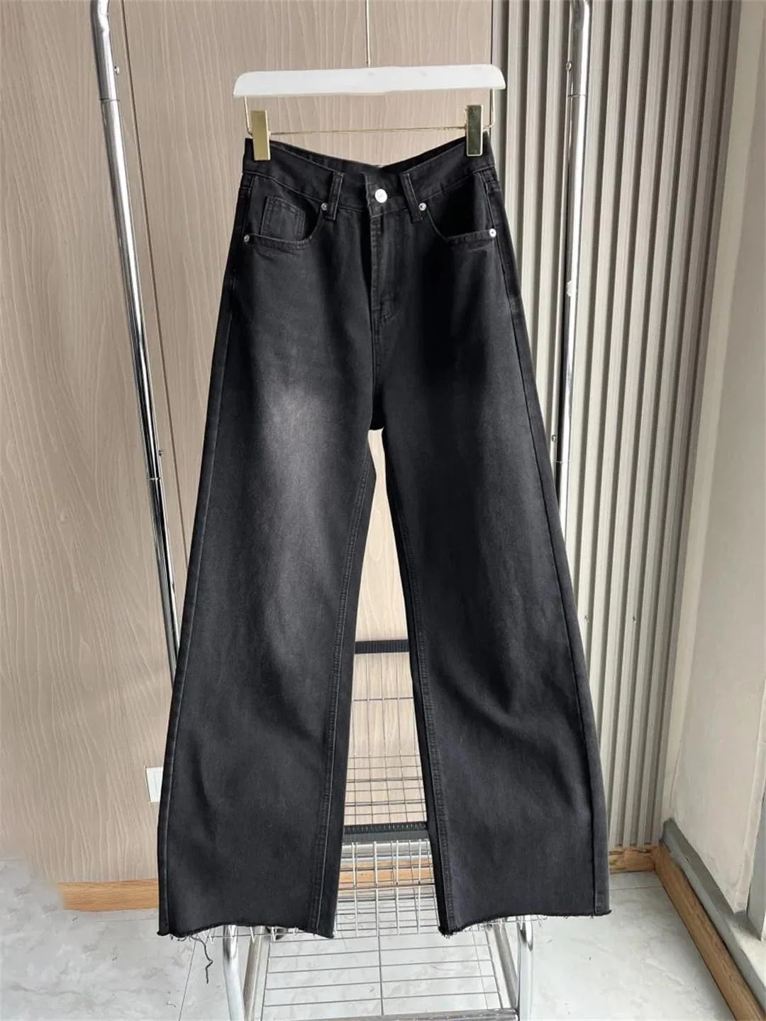 Джинсы Wide-Leg, Gray — фото 2