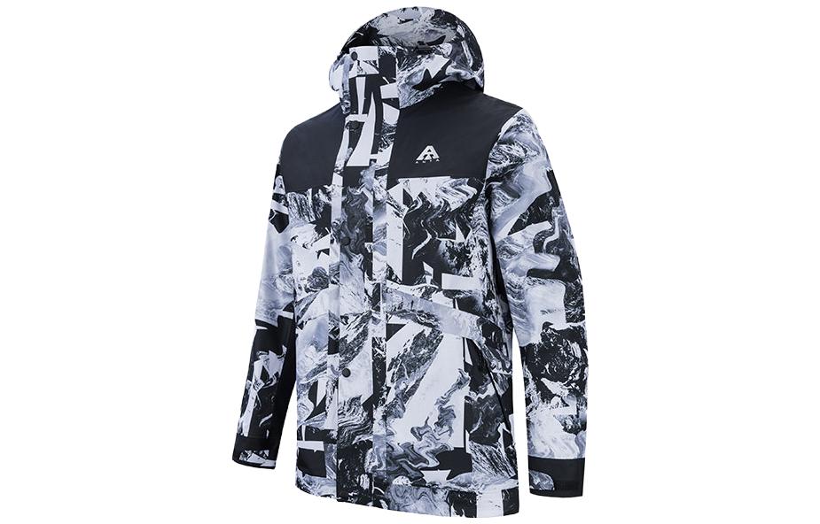 

ANTA Мужское пальто с полной белой печатью, Pure White All over Print