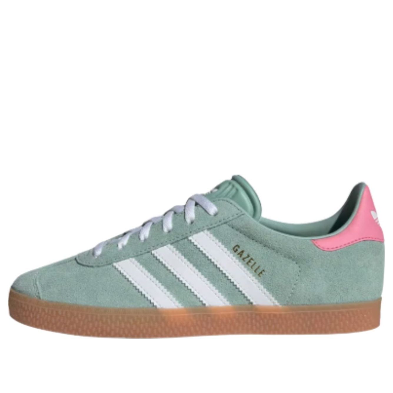

(GS) Adidas Gazelle 'Hazy Green Bliss Pink'