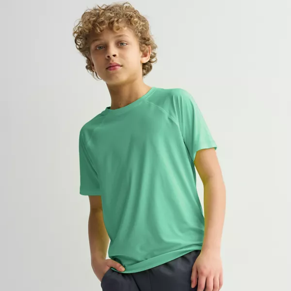 

Футболка для мальчиков 8-20 лет Dry Tek в обычной и свободной посадке Tek Gear, цвет river green