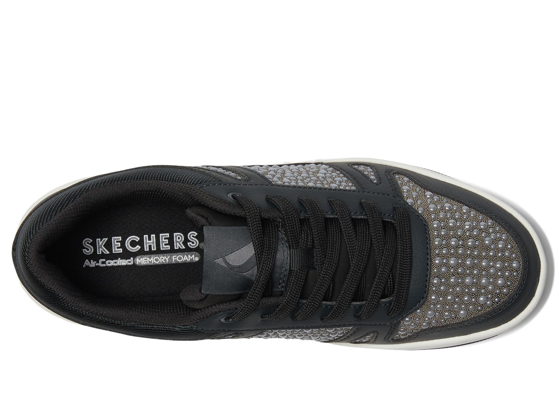 Кроссовки SKECHERS Uno Court - Opulent Pearls, черный — фото 2