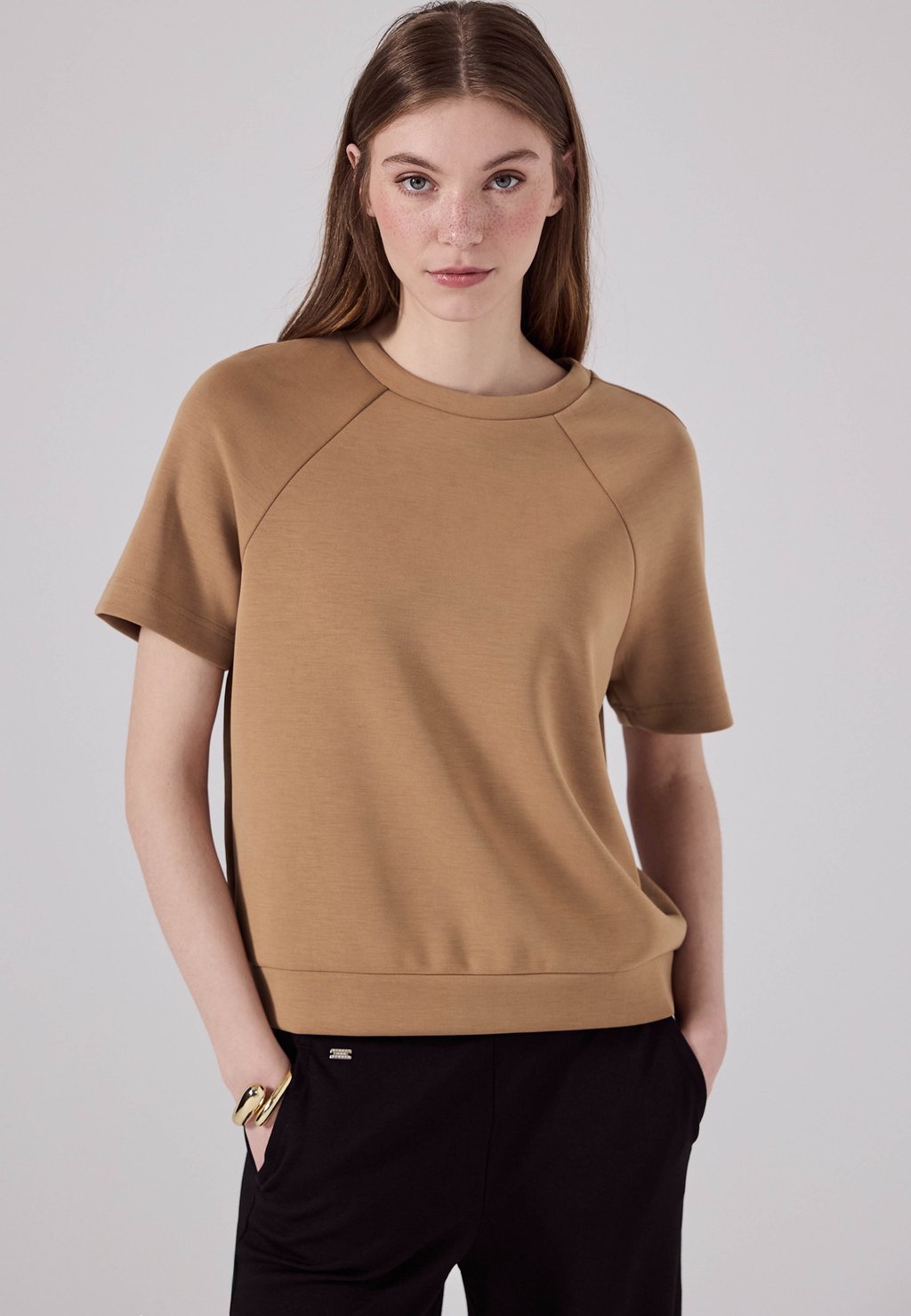

Базовая футболка RAGLAN OPTIK Street One Studio, коричневый