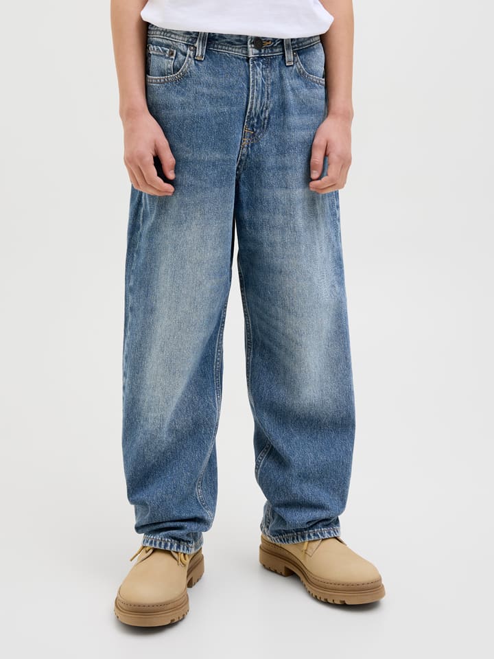 JACK & JONES Junior Джинсы "Алекс" - свободного кроя - синего цвета — фото 3