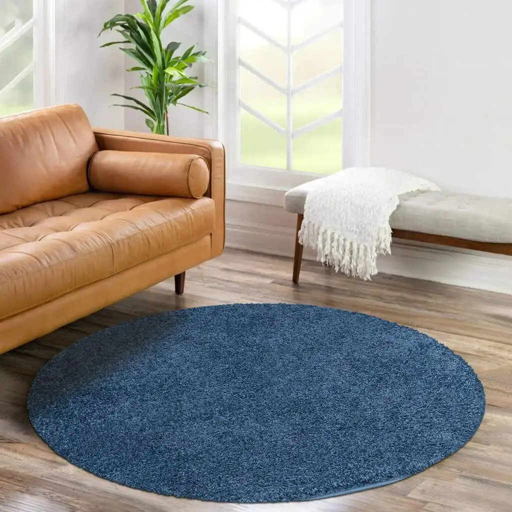 

Ковер City Shaggy Ковер "City Shaggy", круглый, однотонный ковер, особенно пушистый и мягкий Carpet City Ø 160 см, синий