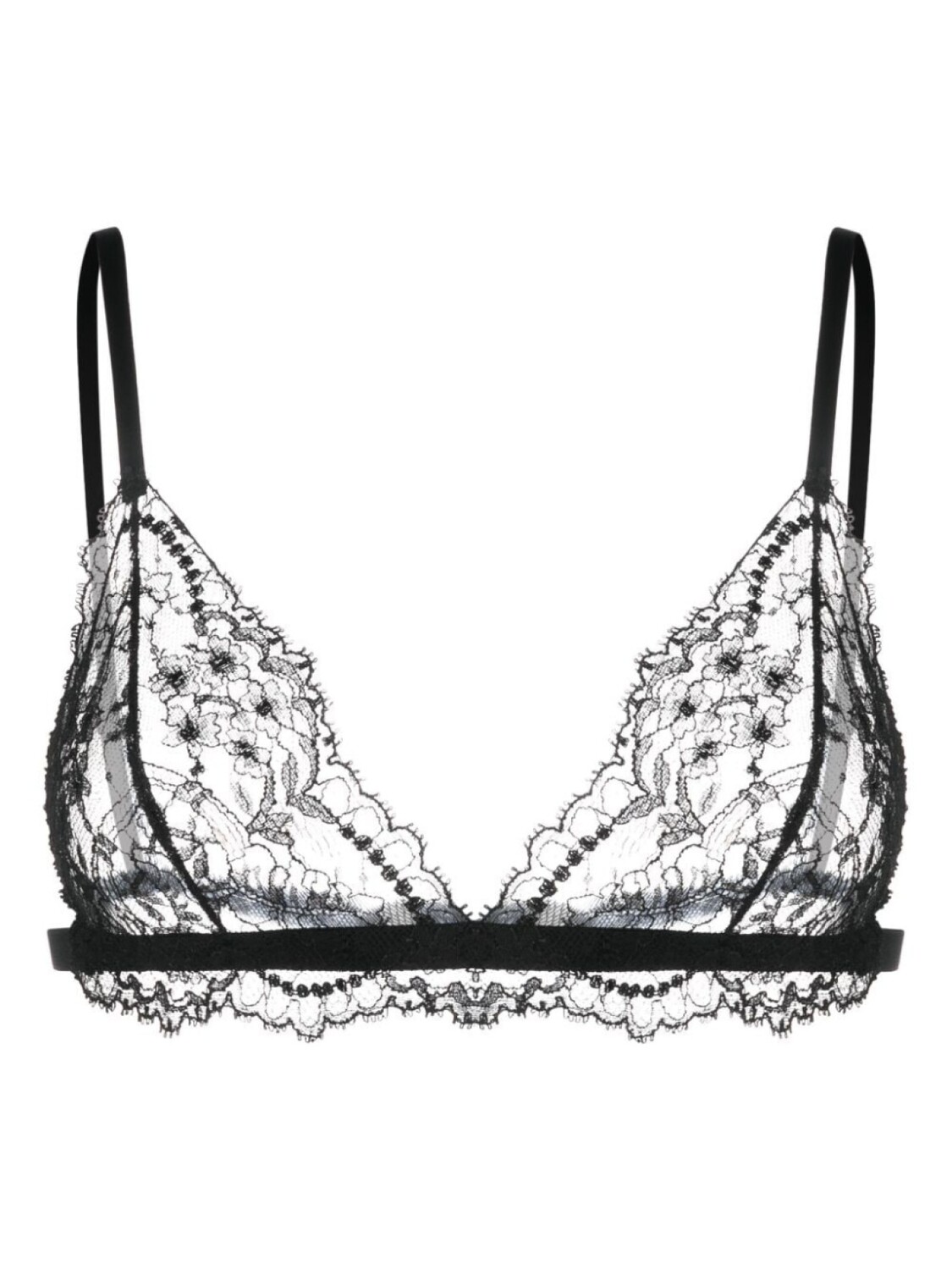 

Dolce & Gabbana кружевной бюстгальтер с треугольными чашками, черный