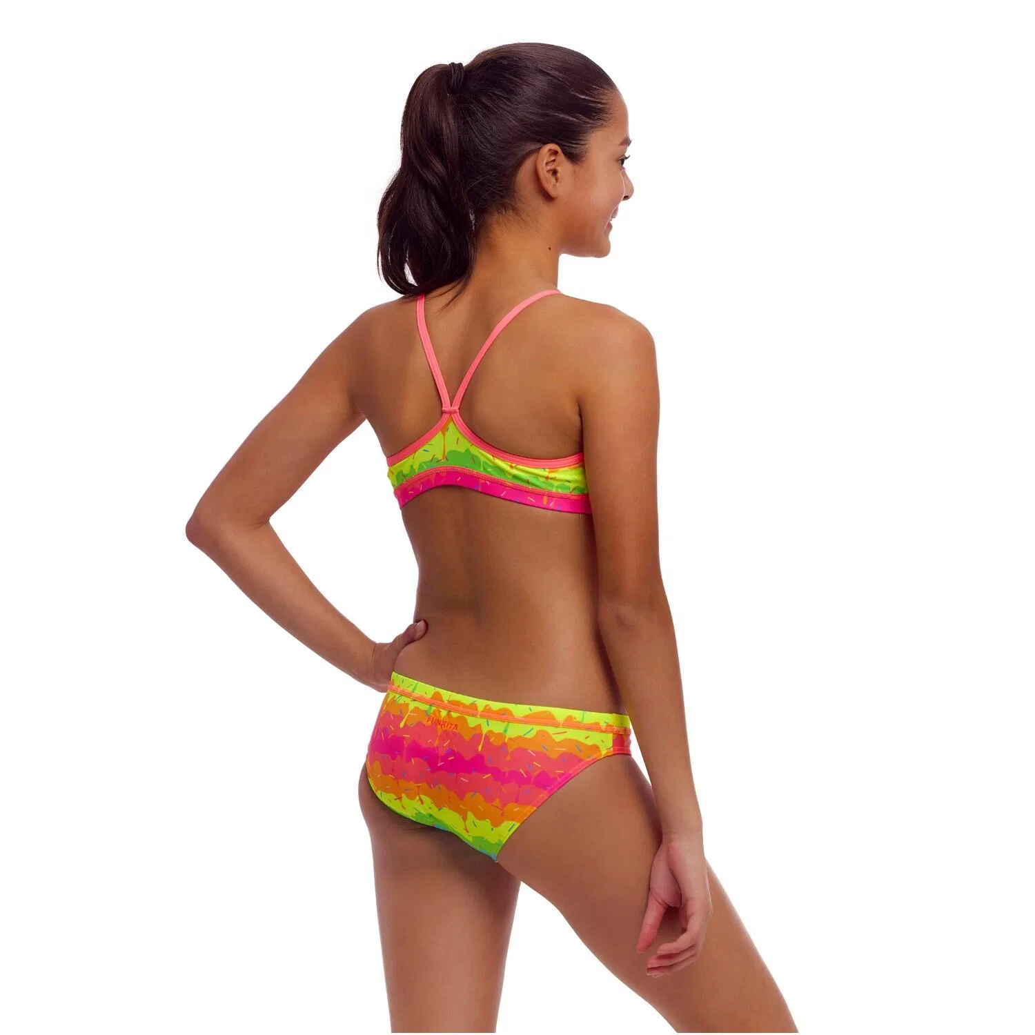 Детское бикини с принтом Melting Mayhem Funkita, Bunt — фото 3